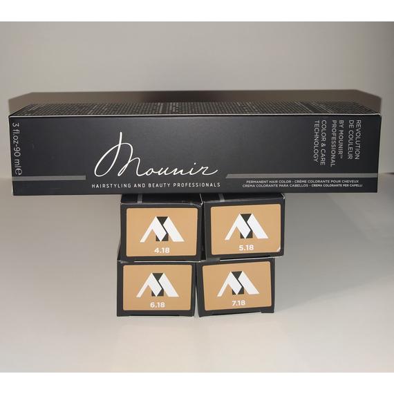 Mounir Revolution Permanent Hair Color, Icy Chocolate 5.18